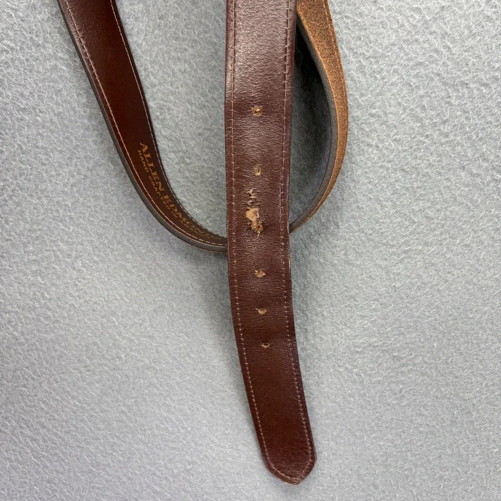 Allen Edmonds Belt Mens 40 Brown Leather Rugged Made In USA 1016717